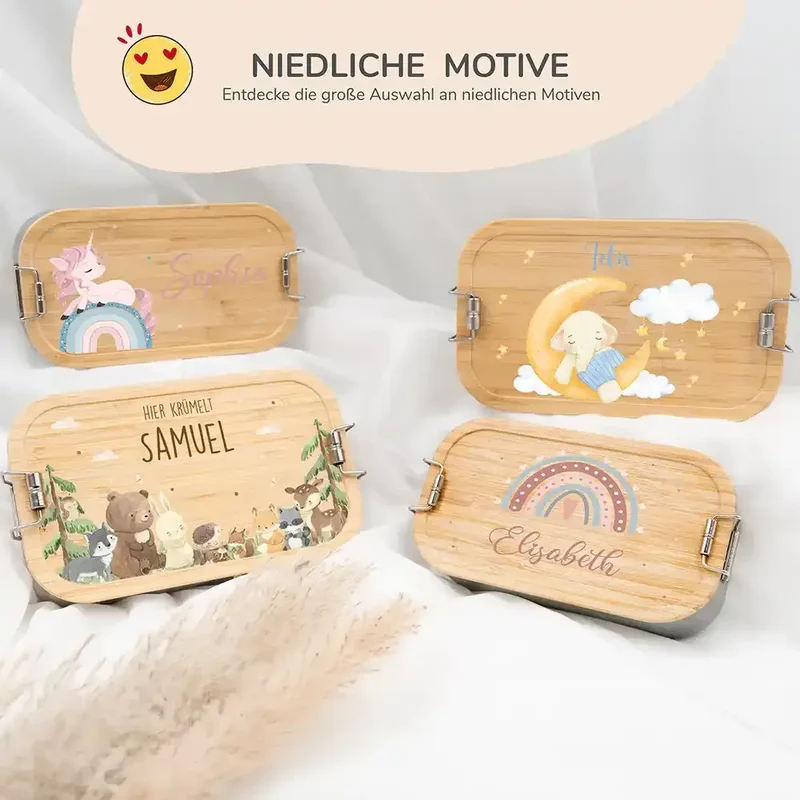 Brotdose Kinder personalisiert - Süßer Elefant