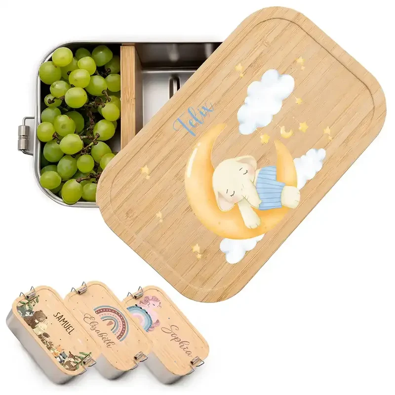 Brotdose Kinder personalisiert - Süßer Elefant