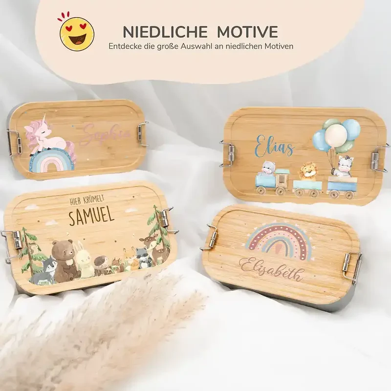Brotdose personalsiert Tiere Eisenbahn