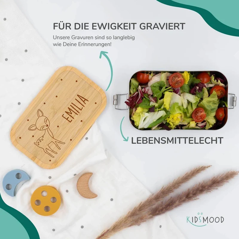 Brotdose Kinder personalisiert - Reh