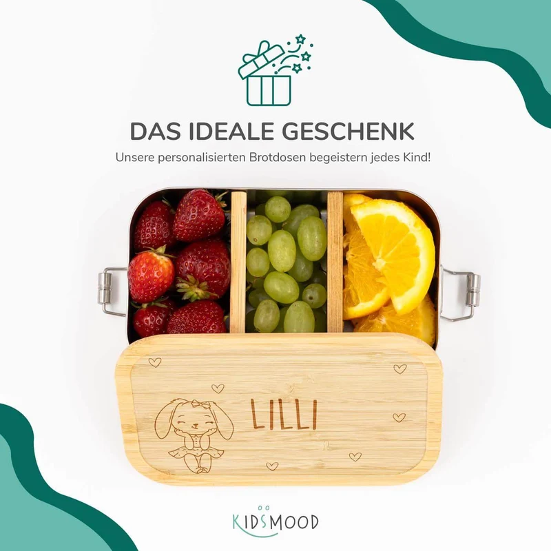 Brotdose personalisiert Häschen
