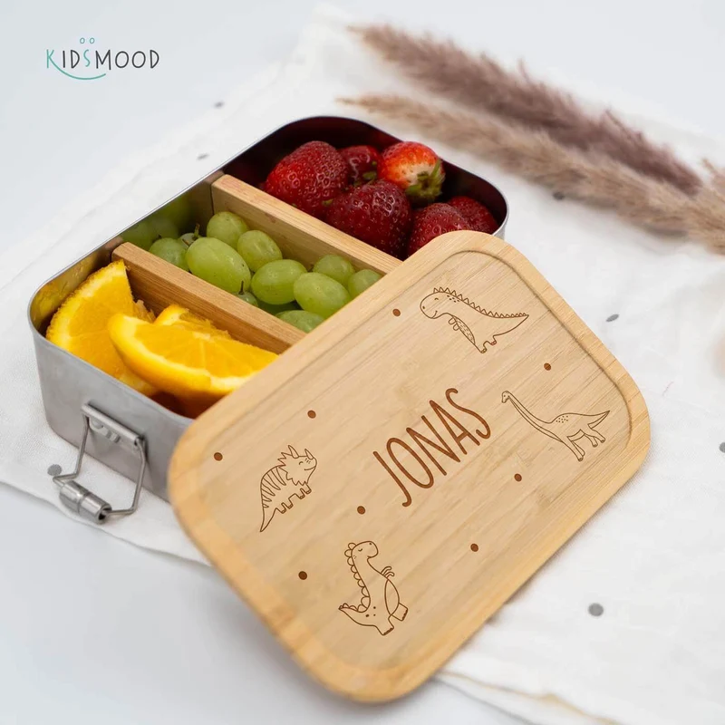 Brotdose personalisiert Dino