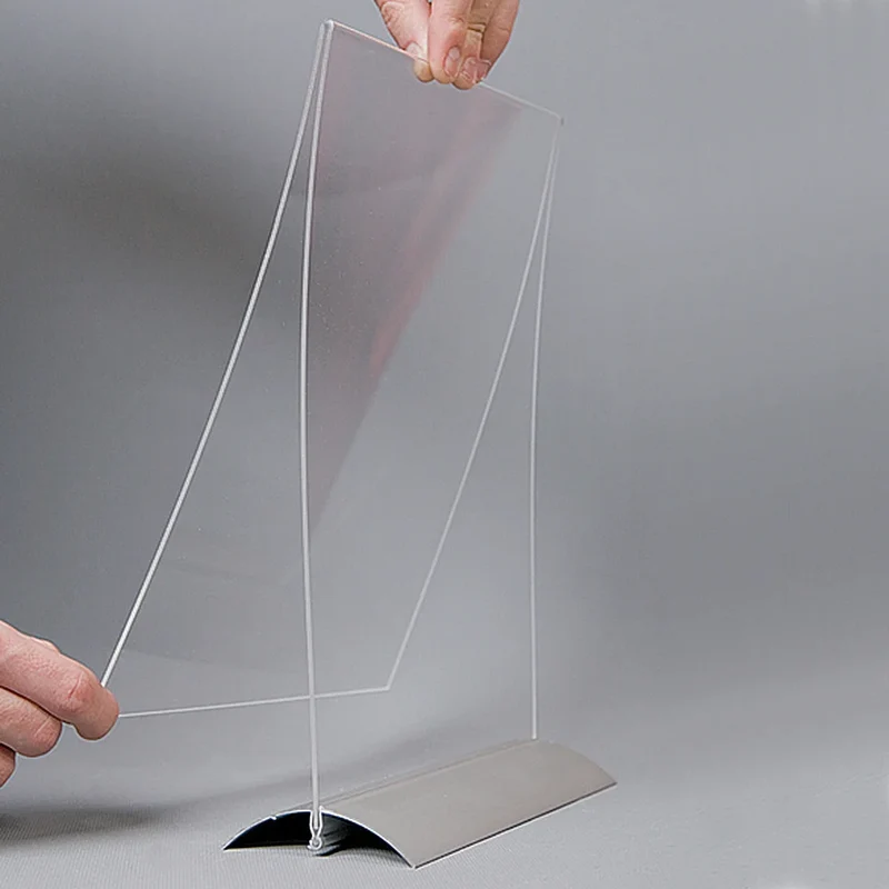 Swing Wing Acrylhalter Ersatzhülle – transparente Wechselhülle für Menühalter (ohne Aluminiumfuß)