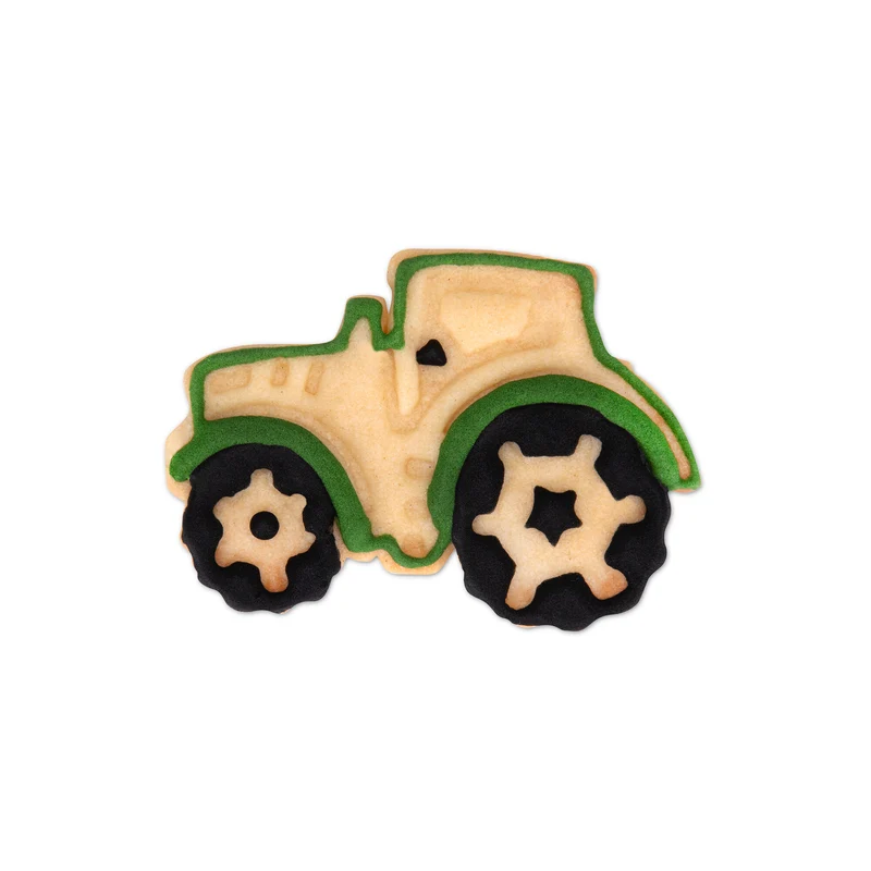Präge Ausstecher "Traktor" mit Auswerfer 6,5cm