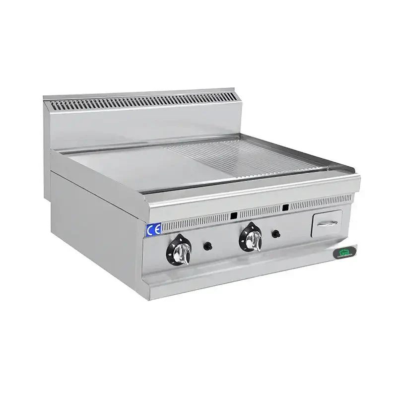 Gas-Grillplatte 700 - 7 kW - Glatt/Gerillt