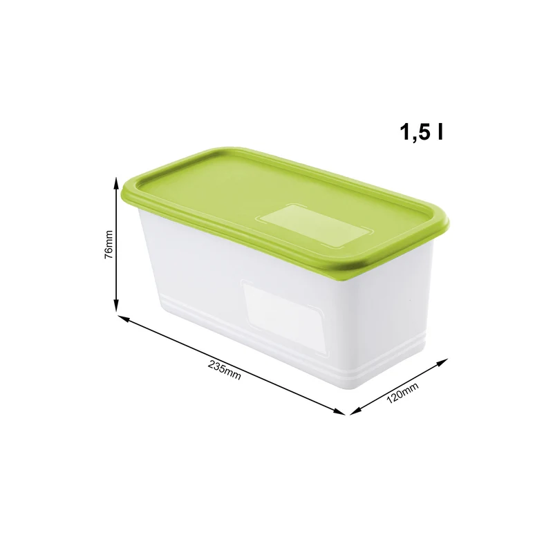 3er Set Gefrierdosen 1,5 l DOMINO