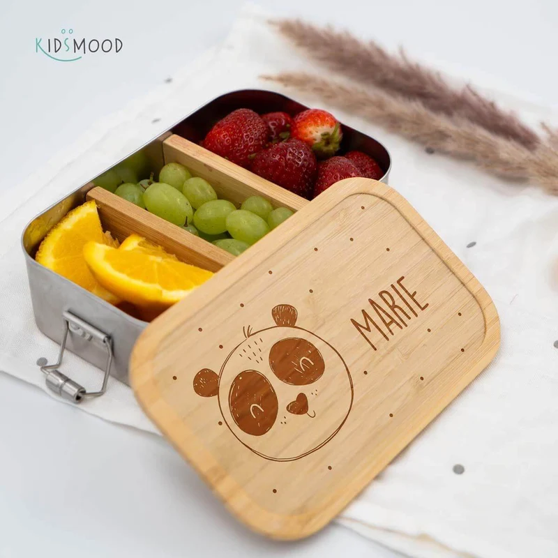 Brotdose personalisiert Panda Bär