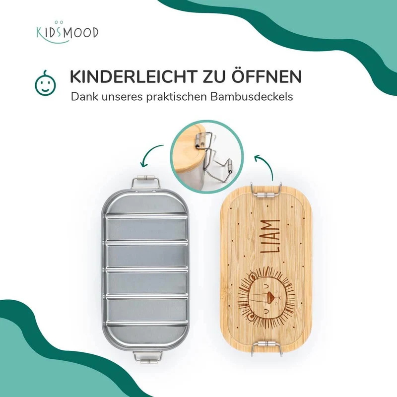 Brotdose personalisiert Löwenkopf