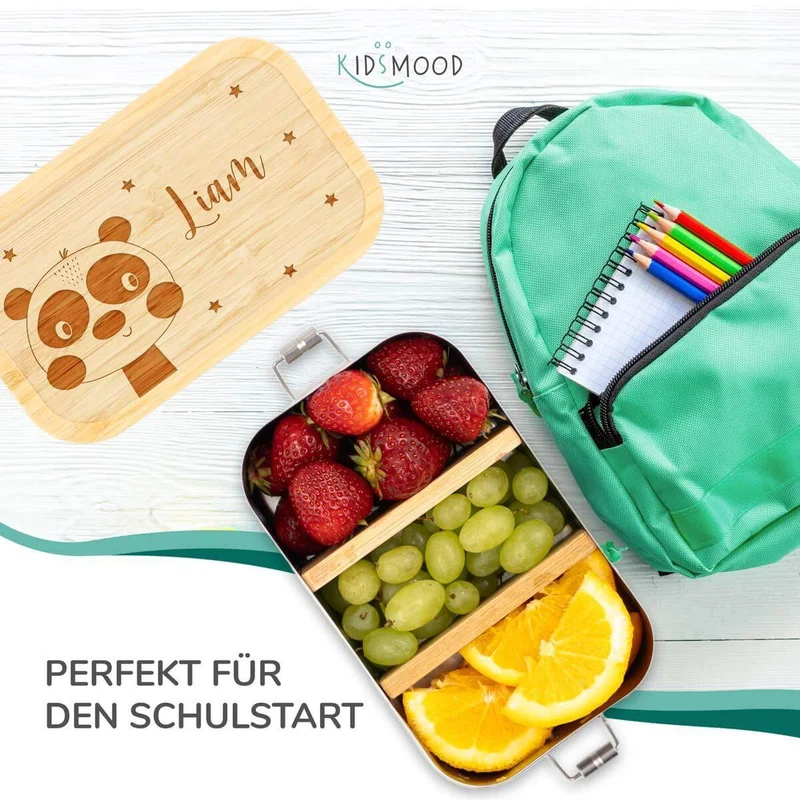 Brotdose personalisiert Panda