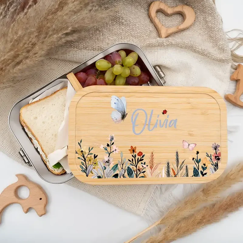 Brotdose Kinder personalisiert - Flora