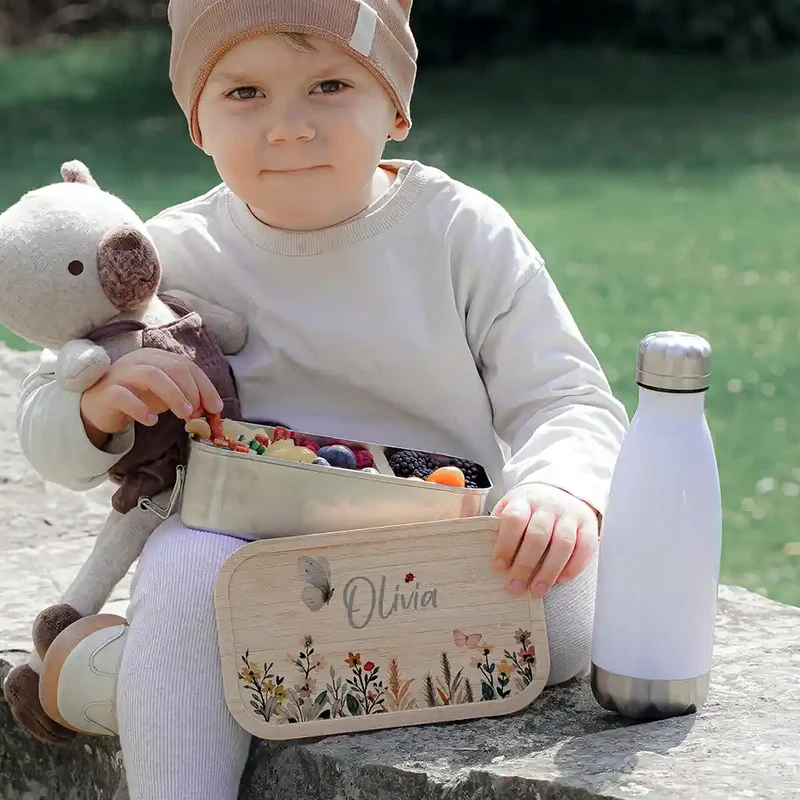 Brotdose Kinder personalisiert - Flora