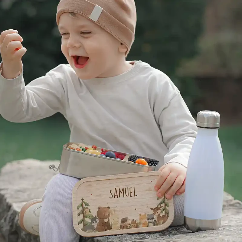 Brotdose Kinder personalisiert - Waldtiere