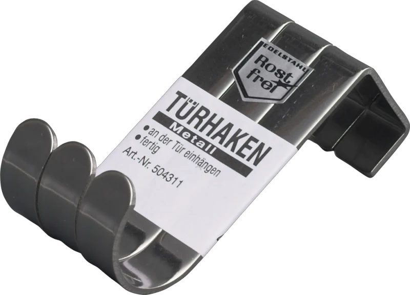 Türhaken Edelstahl- 4 Stück