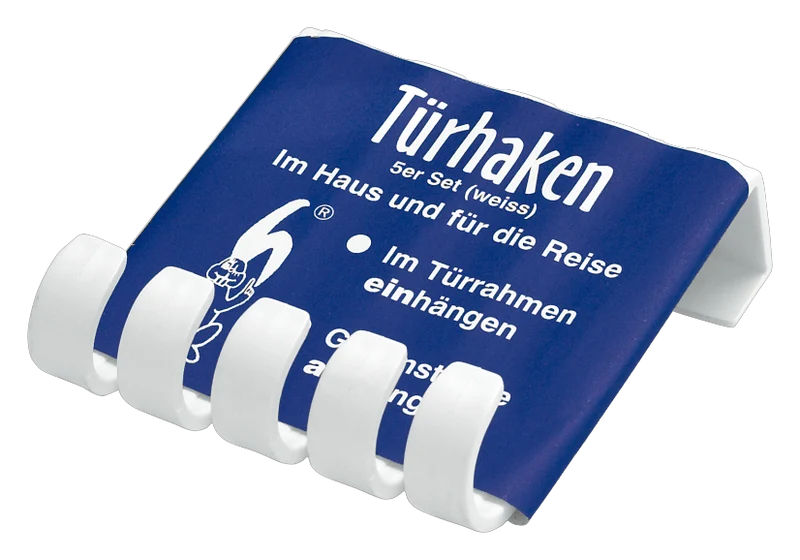 Türhaken weiß - 4 Stück