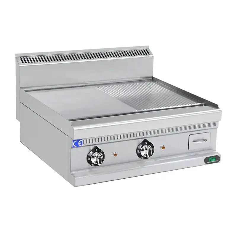 Elektro-Grillplatte 700 - 12 kW - Glatt/Gerillt