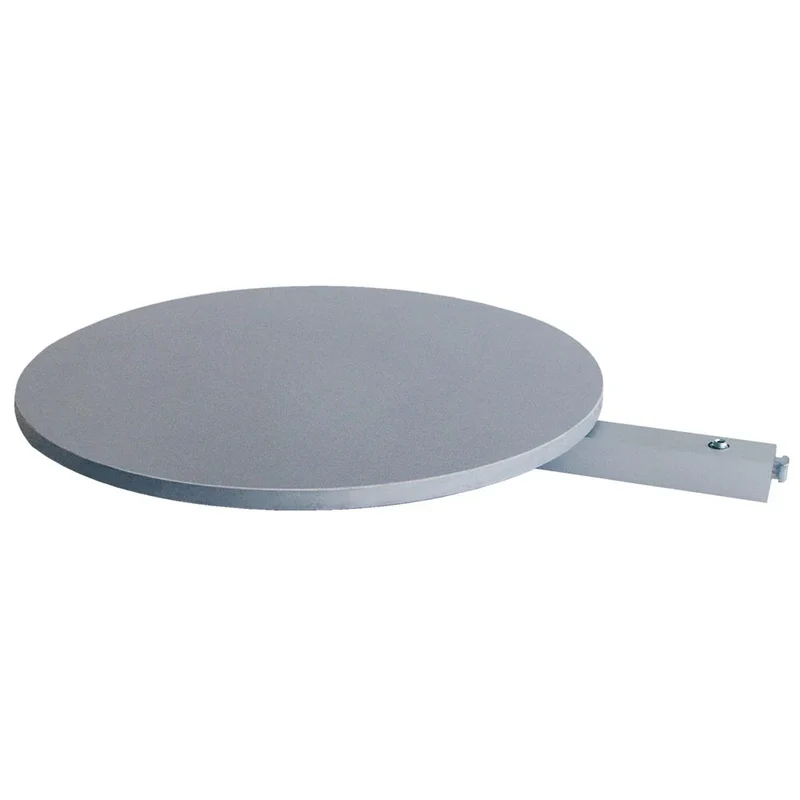 Rundes Regal für Multi-Ständer Ø 25 cm – Silber – MDF Ablage für Infoständer & Werbeständer
