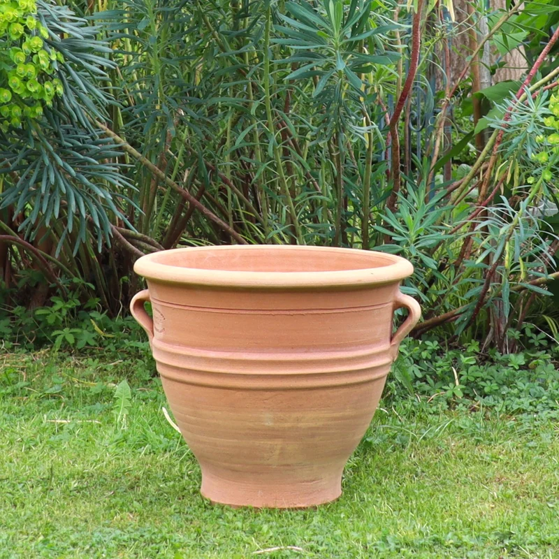 winterhartes Terracotta Pflanzgefäß "Rosa", H=35 cm