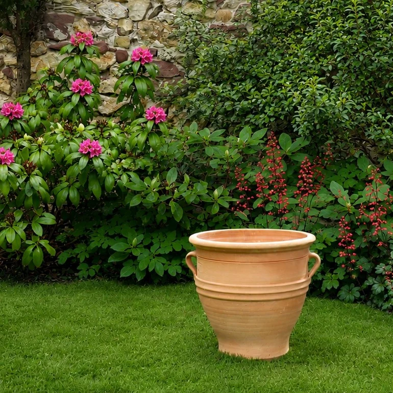 Terracotta Pflanzgefäß "Rosa", H=40 cm
