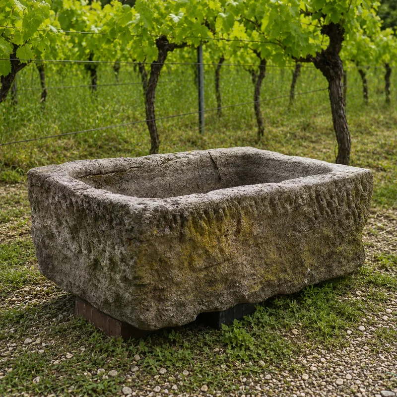 Sandstein Pflanztrog 83 x 54 x 30 cm