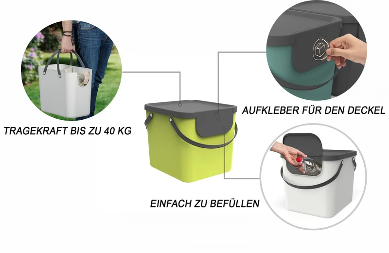 Recycling Müllsystem 40 l ALBULA
