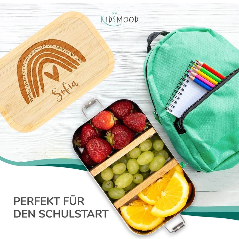 Brotdose personalsiert Regenbogen