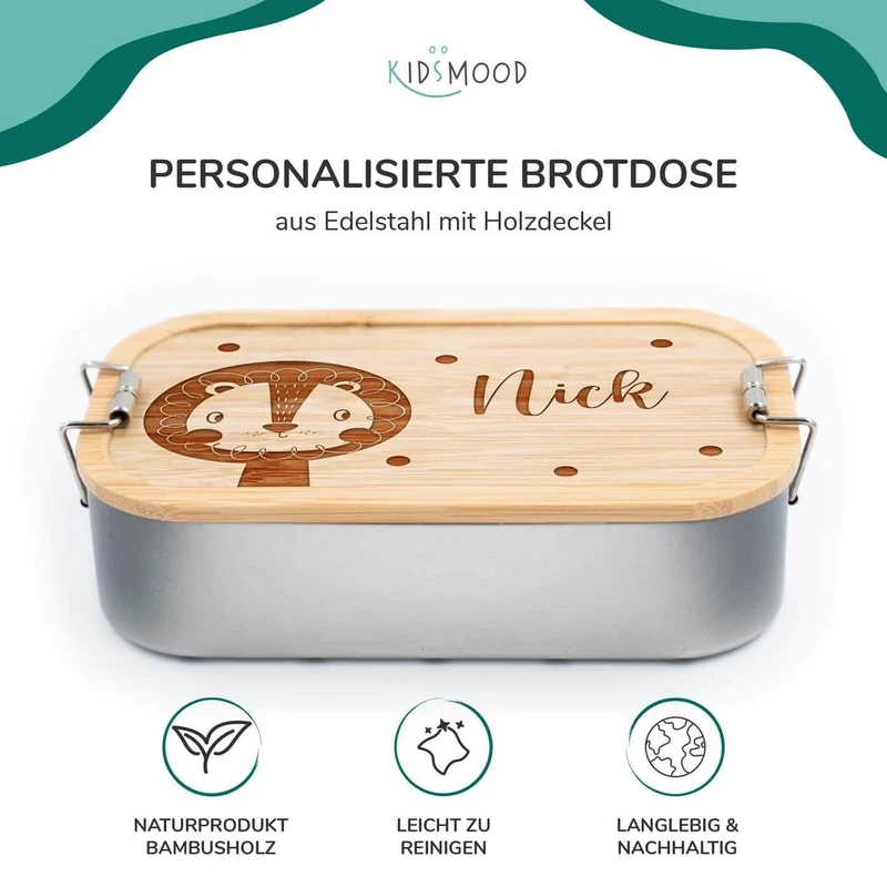 Brotdose personalisiert Löwe