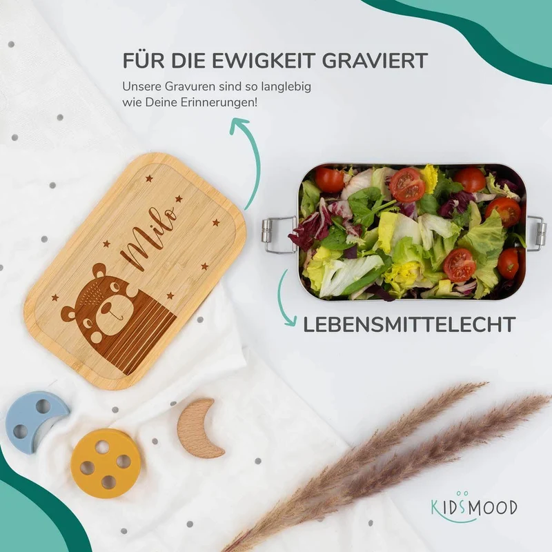 Brotdose personalisiert Bär