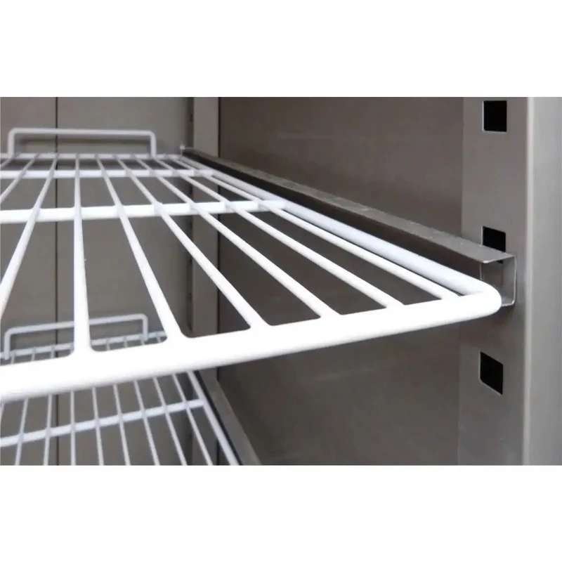 Edelstahlkühlschrank, Inhalt 1333 Liter, GN2/1 mit Räder