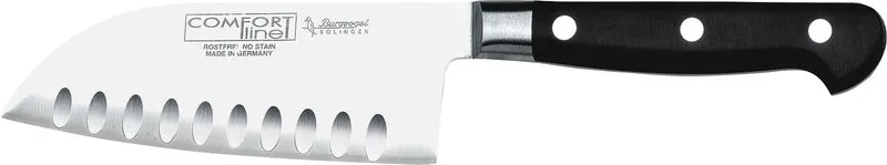-Burgvogel Cutlery Solingen- Santokumesser kurz mit Kulle Klinge 13,6cm "COMFORT line"
