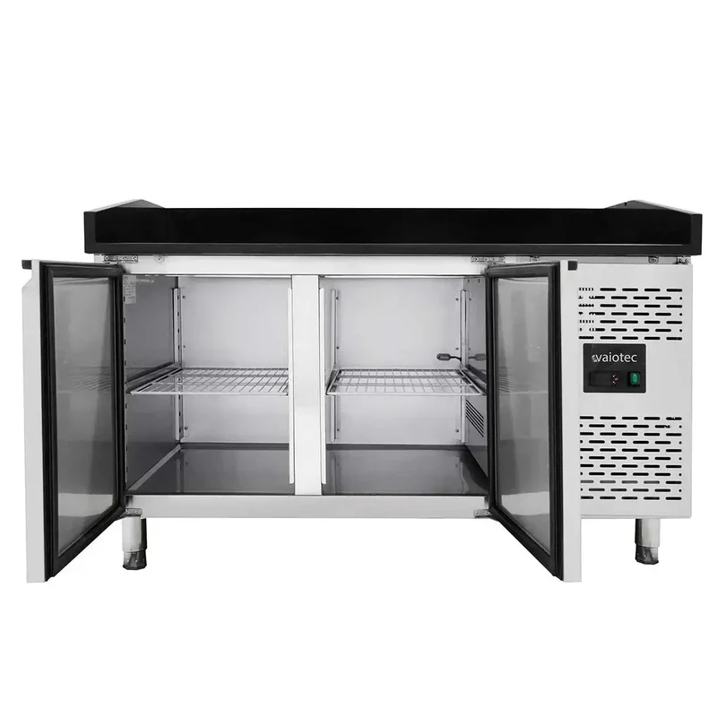 EASYLINE Pizzakühltisch 800 / 2-türig "schwarz"