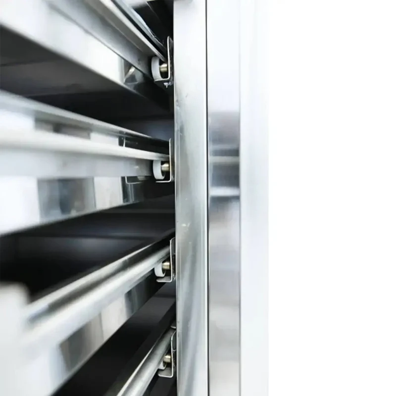 EASYLINE Pizzakühltisch 800 / 1-türig & 7 Schubladen "schwarz"