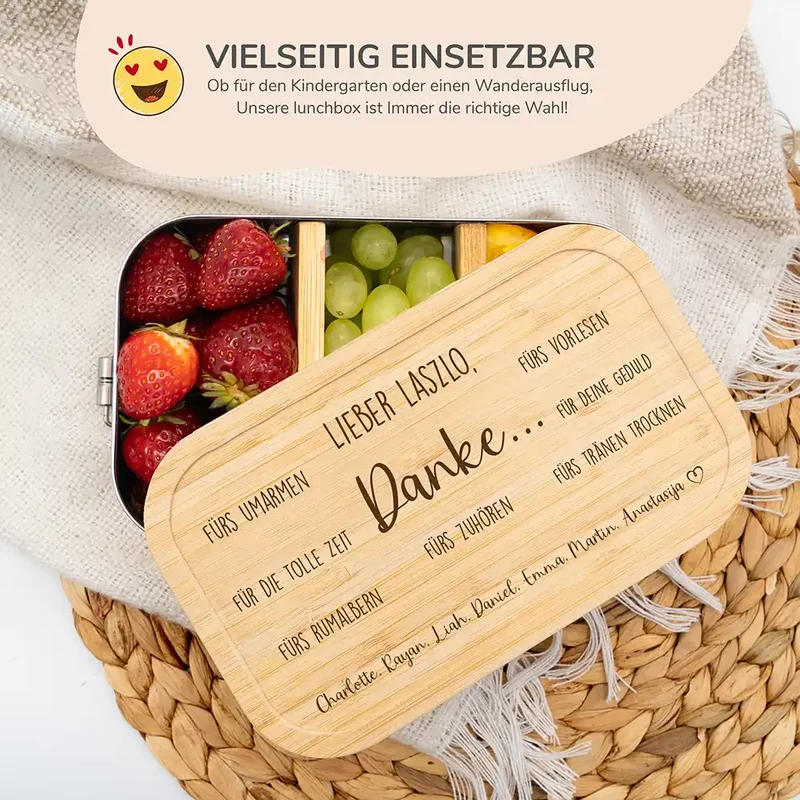 Brotdose personalisiert als Abschiedsgeschenk