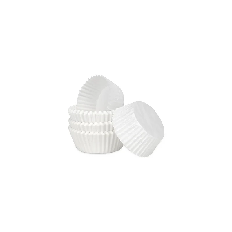 Papier Backförmchen "weiß" - 200 Stück
