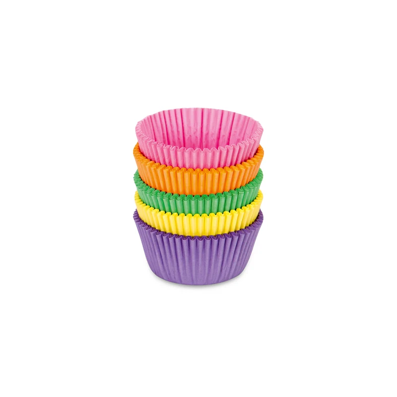 Papier Backförmchen mini "bunt" - 100 Stück