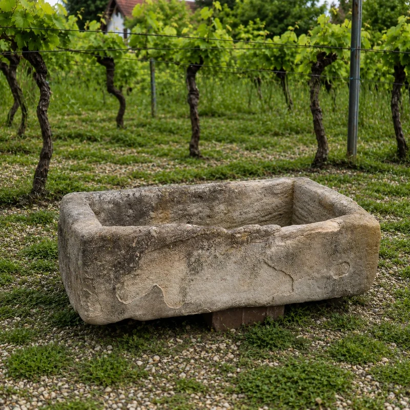 Waschbecken aus Sandstein 86 x 46 x 26 cm