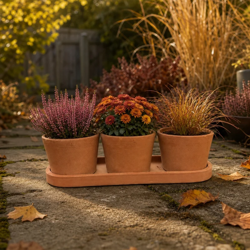 Kräutertopf Trio aus Terracotta