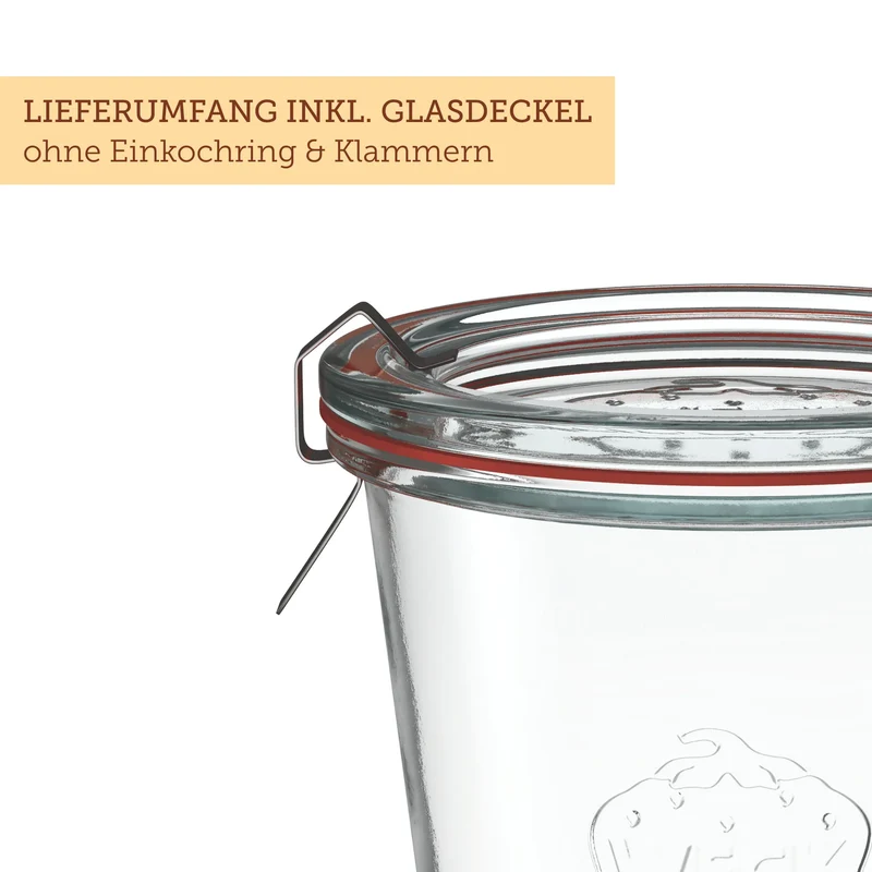 WECK Sturzglas 580ml - 6 Stück