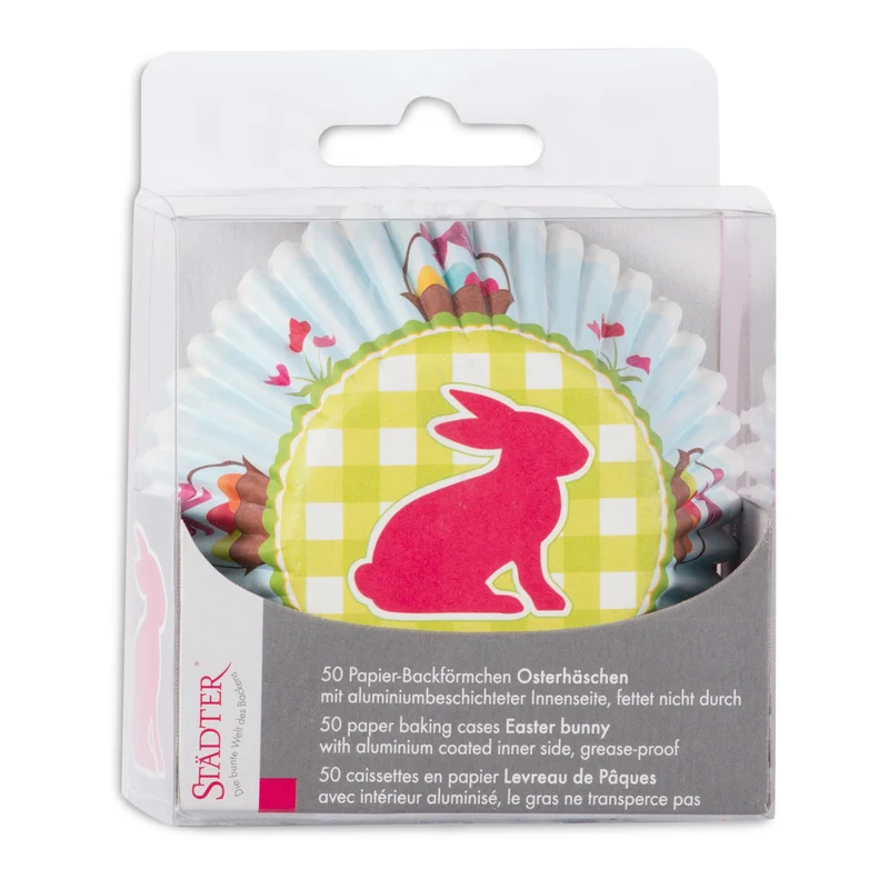 Papier Backförmchen "Osterhäschen" - 50Stk.