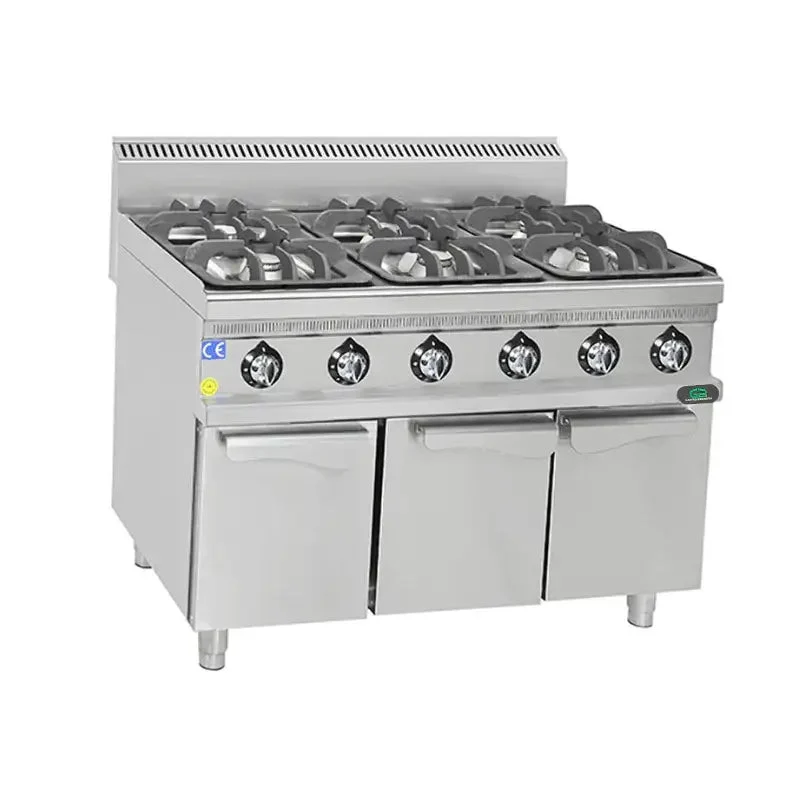 Gasherd mit 6 Brenner - 37,2 kW