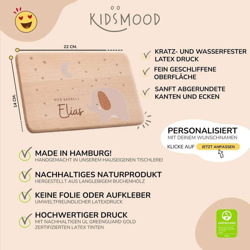 Frühstücksbrettchen Frühstücksbrettchen Elefant