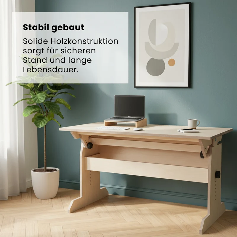 Höhenverstellbarer Schreibtisch (Bauanleitung)
