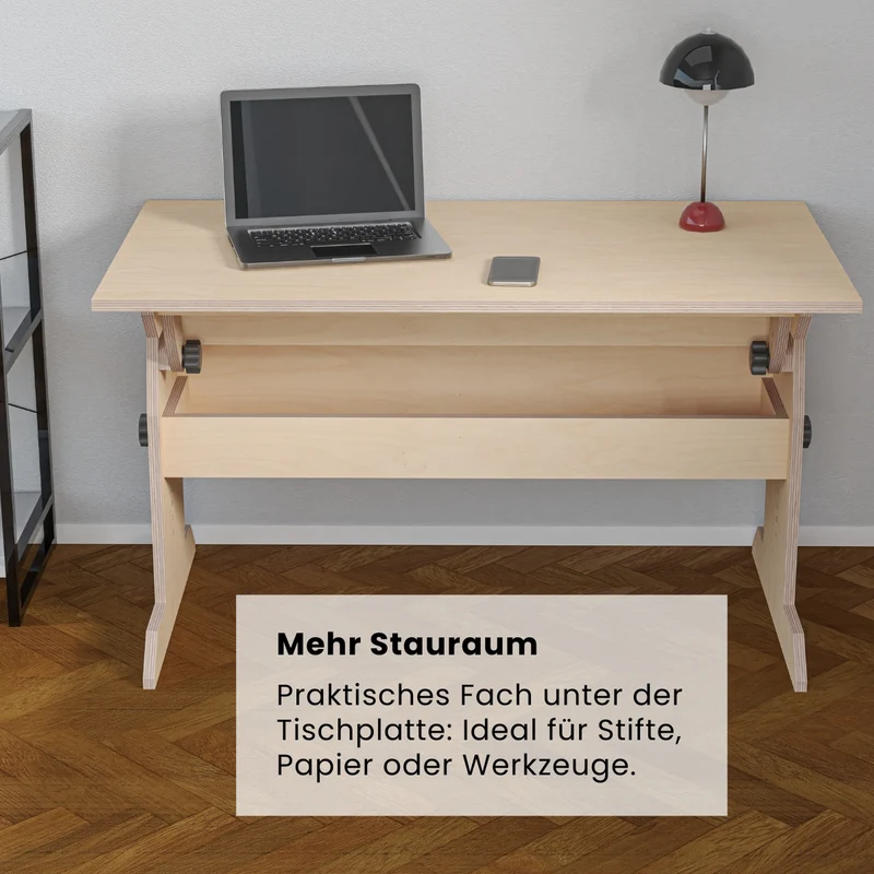 Höhenverstellbarer Schreibtisch (Bauanleitung)