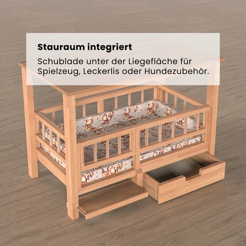 Indoor Hundebett - offen (Bauanleitung)