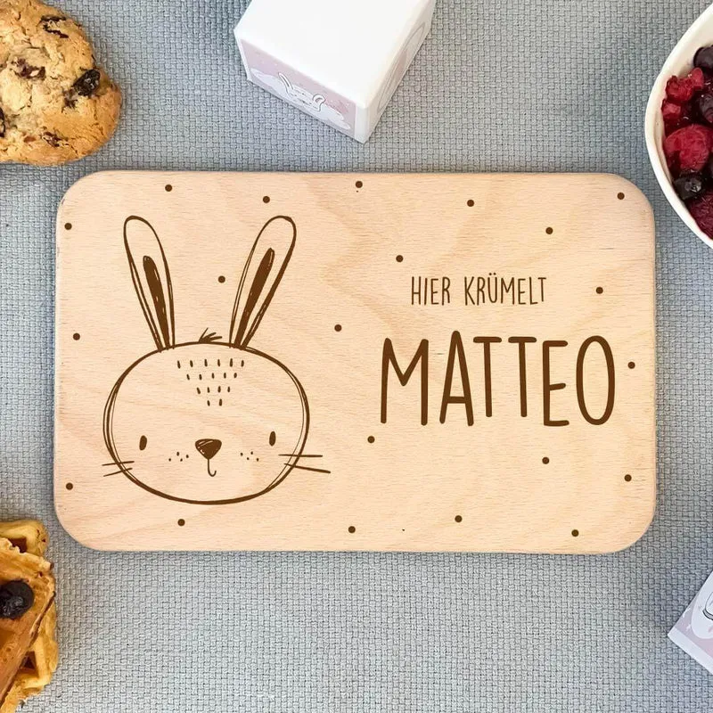 Frühstücksbrettchen Frühstücksbrettchen Kleiner Hase