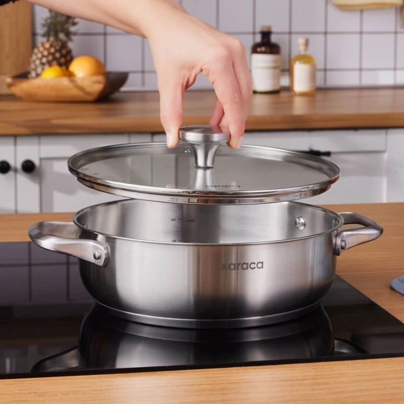 Karaca Elite RVS Braadpan – 30 cm ( 6,0 Liter )