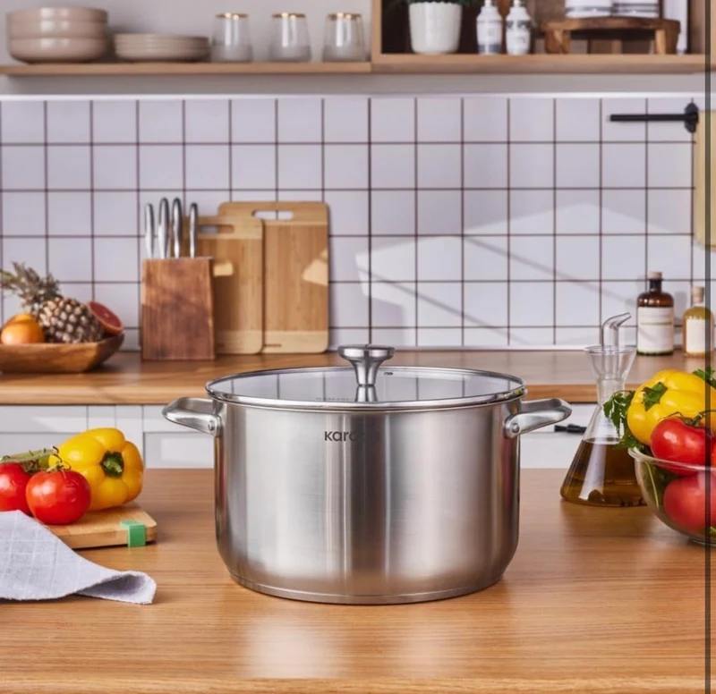 Karaca Elite RVS kookpan – 28 cm ( 9,5 Liter )