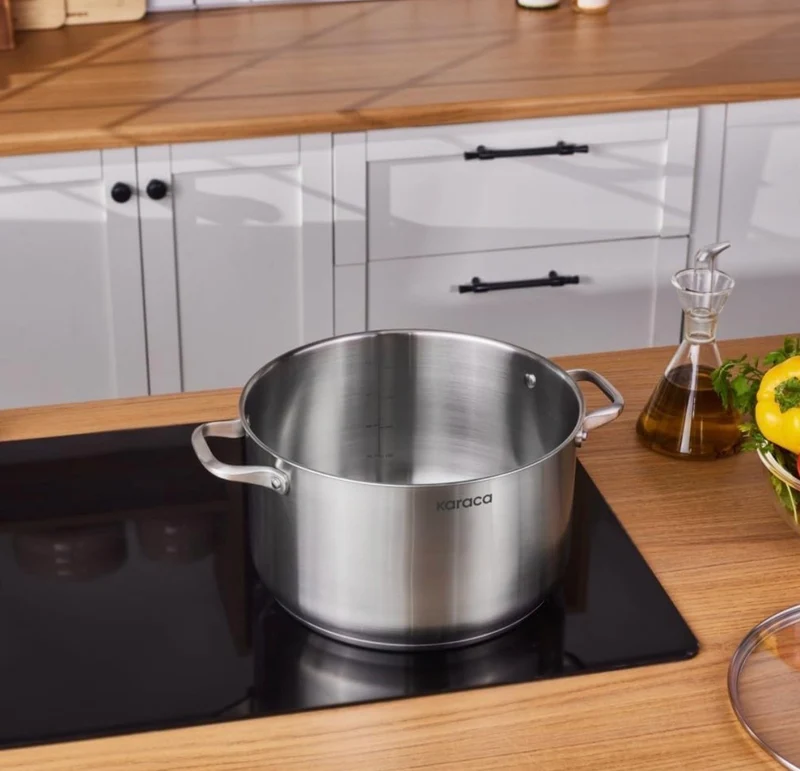 Karaca Elite RVS kookpan – 28 cm ( 9,5 Liter )