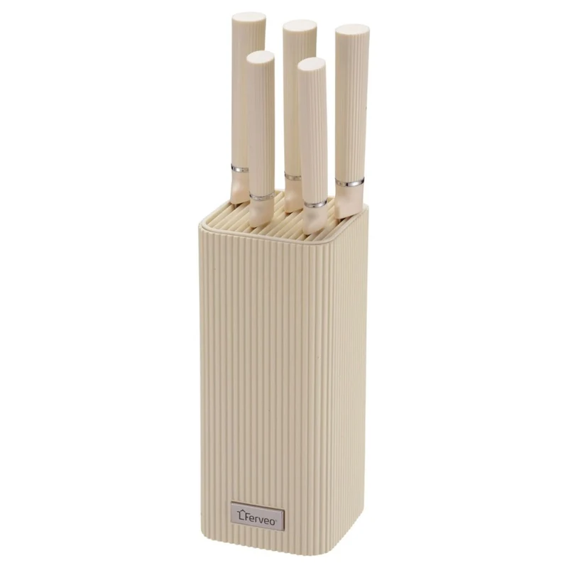 YADIS KEUKENMESSENSET | BEIGE 6-DELIG