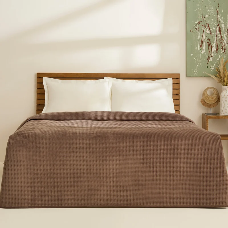 Karaca Chloe Sprei, Tweepersoons, Brown ( 230 x 240 cm )