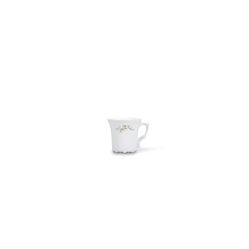 Flower Retro Brown Espresso- / mokkaset 12-Delig | 6-Persoons